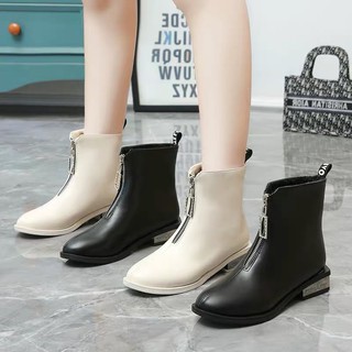 Bốt da mềm gót đá bigsize