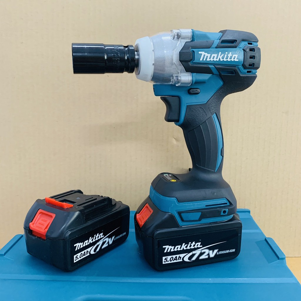 Máy siết bulong dùng pin không chổi than Makita 490NM pin khủng 10 Cell