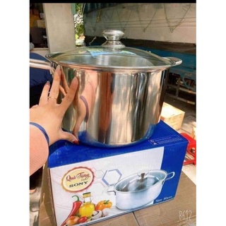 Nồi luộc gà siez 30 vung kính