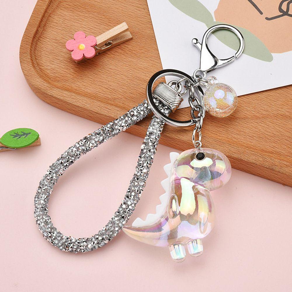 Móc Khóa Hình Khủng Long Bằng Acrylic Dễ Thương