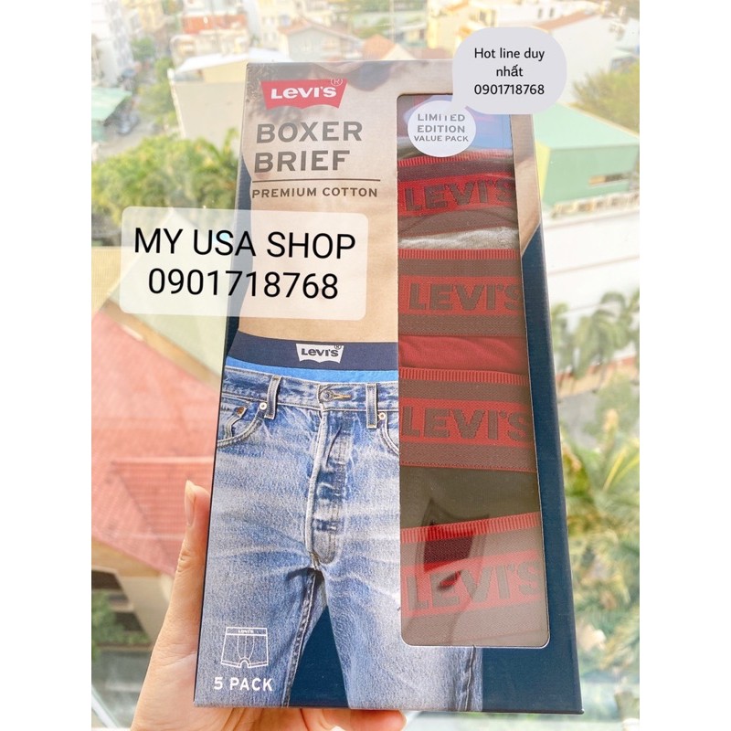 Quần lót nam ❤️ Set quần lót Levi’s Boxer Brief từ Mỹ