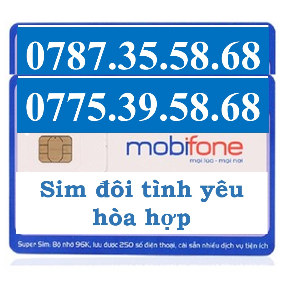 💎 Sim mobi sim số đẹp- sim cặp đôi cực chuẩn