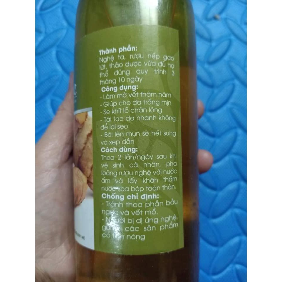 Rượu Nghệ Vàng Hạ Thổ I'm Nature Làm Mờ Thâm Rạn - Sáng Da - Se Khít Chân Lông (500ml)