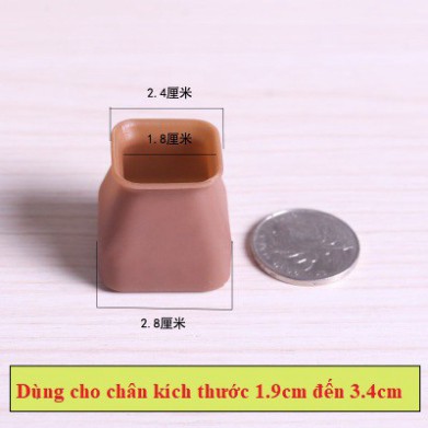 Vỏ bọc chân bàn ghế bằng silicon dày
