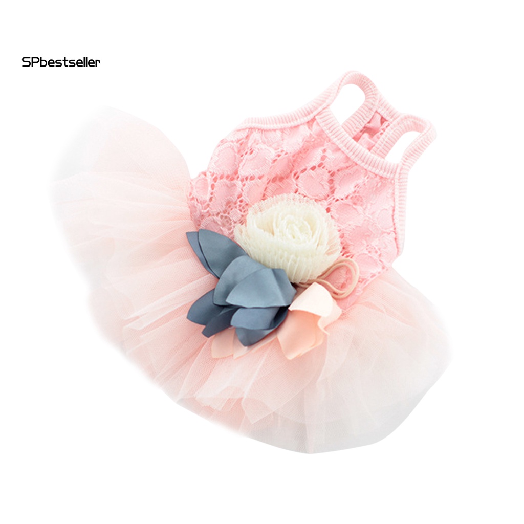 Đầm Lưới Không Tay Co Giãn Đáng Yêu Dành Cho Cún Cưng