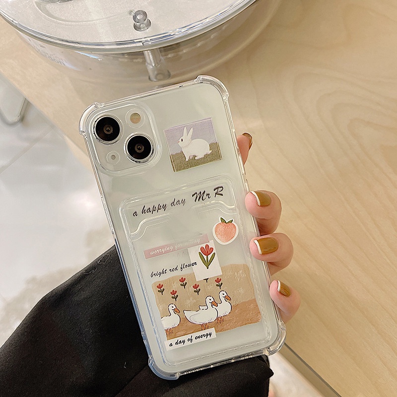 Ốp lưng iphone ốp Điện Thoại Họa Tiết Tranh Sơn Dầu Hoạt Hình Cho iPhone 14 13 12 11 PROMAX XS XR XSMAX SE2020 6 7 8