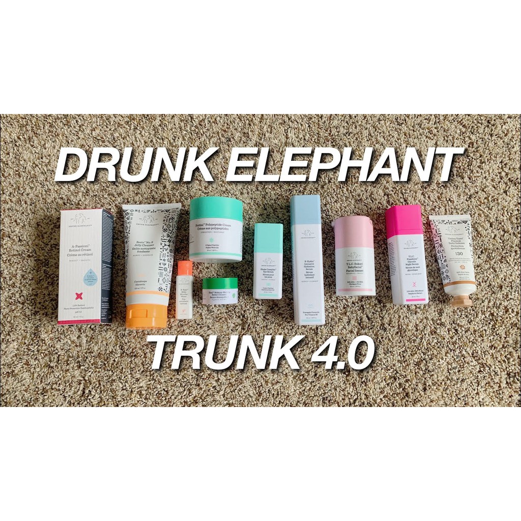 [BILL-TÁCH SET ] SET DƯỠNG FULLSIZE 11 MÓN DRUNK ELEPHANT THE TRUNK 4.0 LIMITED EDITION 2020
