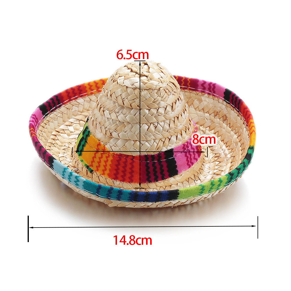 Nón Vành Rơm Đan Thời Trang Cho Thú Cưng