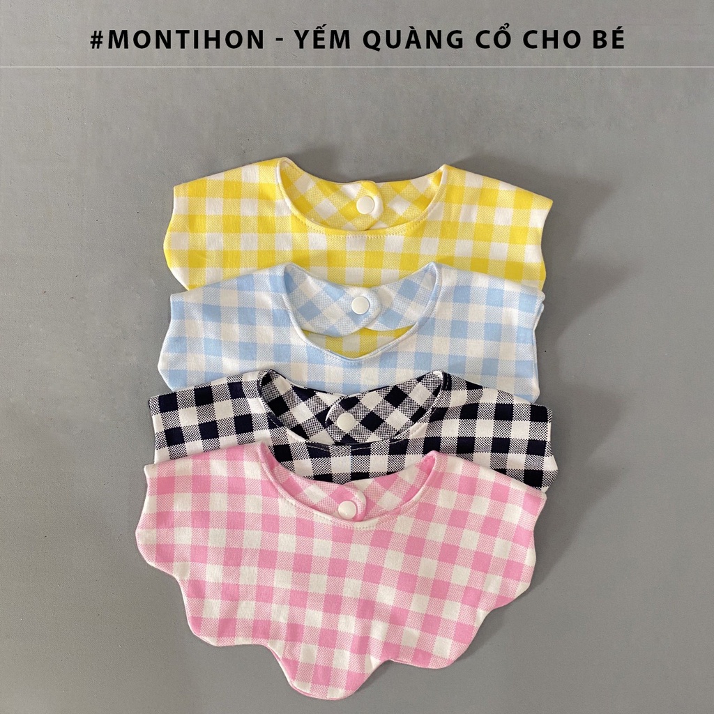 Set 2 Chiếc Yếm Quàng Cổ Cho Bé từ 0-2 tuổi | Chất vải cotton sơ sinh mềm mịn