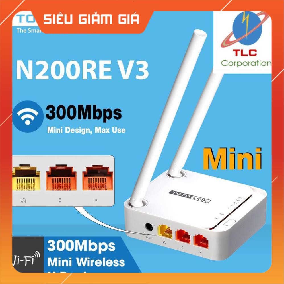 Phát WiFi TOTOLINK N200RE-v3 300Mbps - Hãng Phân Phối Chính Thức