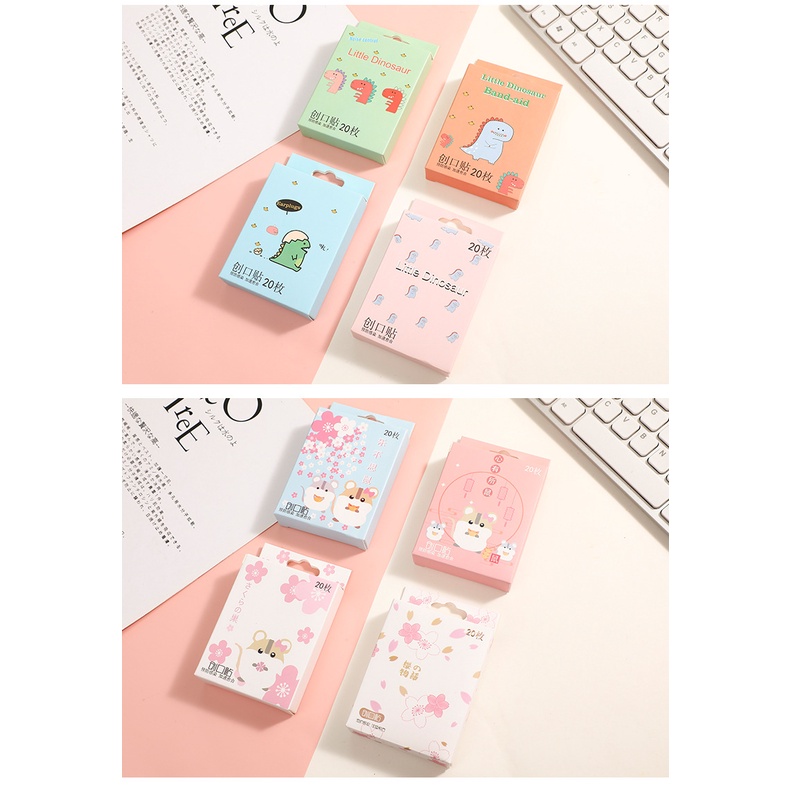 HỘP 20 MIẾNG Băng keo cá nhân urgo cute dễ thương hàn quốc chống nước hoạt hình