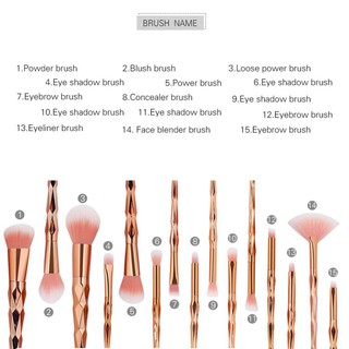 Bộ 15 Cọ Trang Điểm Maange