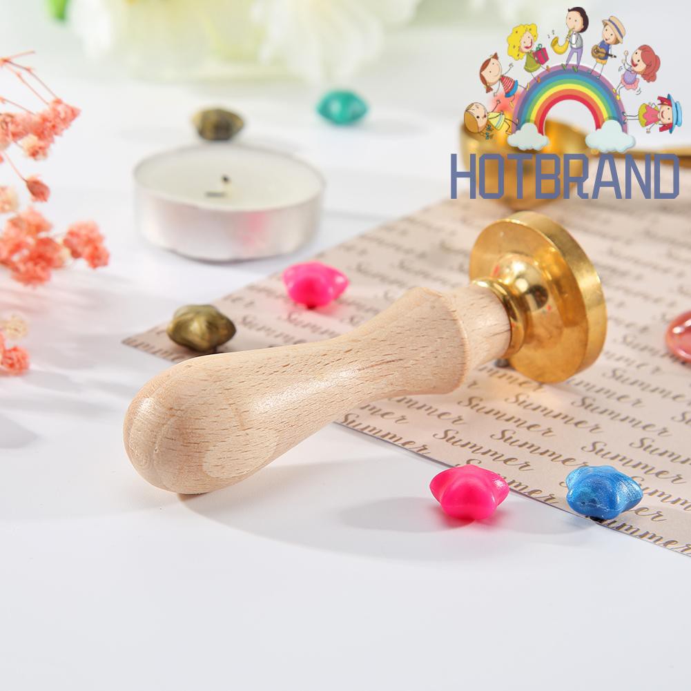 Tay cầm con dấu gỗ phong cách retro độc đáo