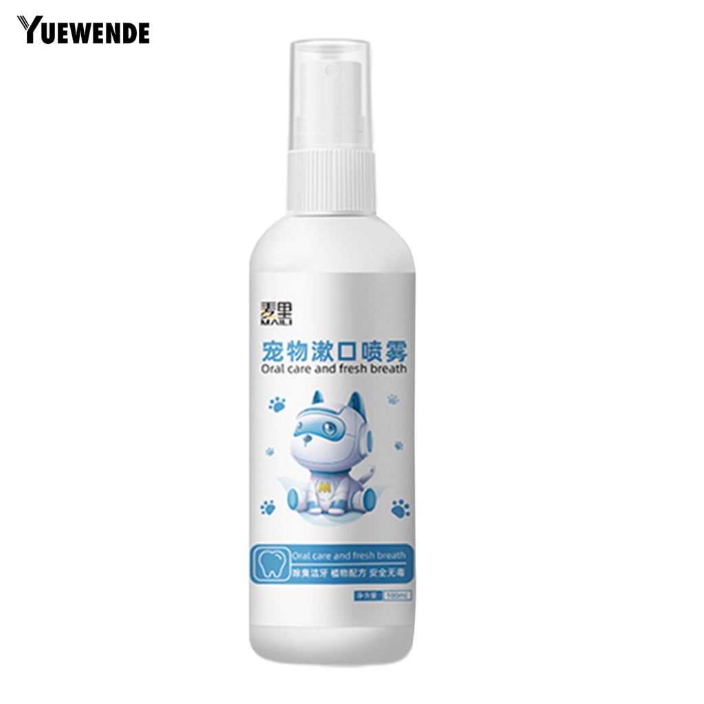Yue.z Bình Xịt Vệ Sinh Răng Miệng Cho Cún Cưng Dung Tích 100ml Không Gây Kích Ứng