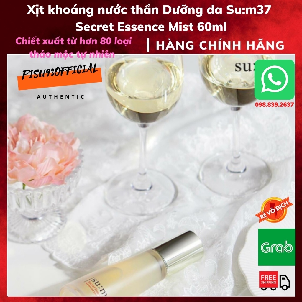 Xịt khoáng nước thần dưỡng ẩm, dành cho da dầu mụn Su:m37 Secret Essence Mist 60ml - Hàn Quốc | BigBuy360 - bigbuy360.vn