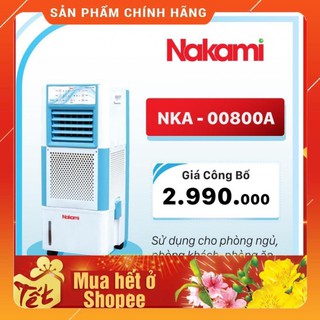 Quạt hơi nước, điều hòa làm mát không khí nakami nka-00800a