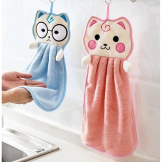 Combo khăn lau tay dùng trong nhà bếp, toilet xinh xắn