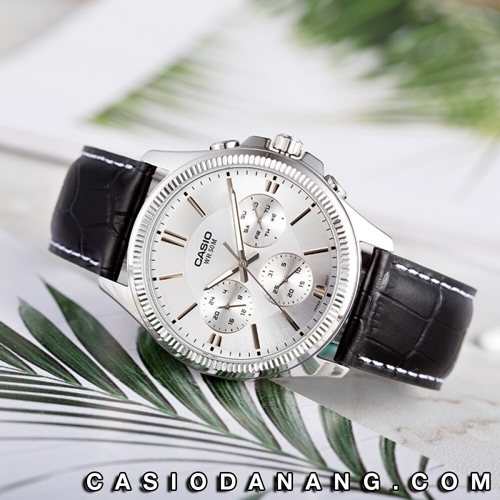 Đồng hồ nam dây da Casio Standard chính hãng Anh Khuê MTP-1375L-7AVDF (42mm)