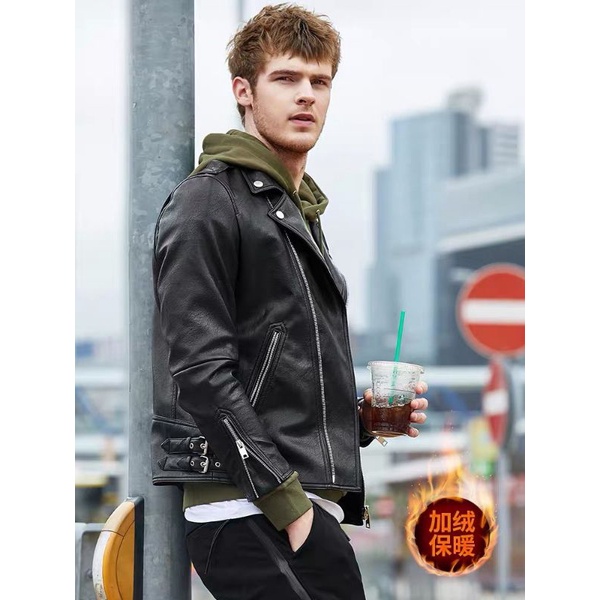 Áo Khoác Da Nam Mẫu Baisic Biker Cao Cấp Mã BK26