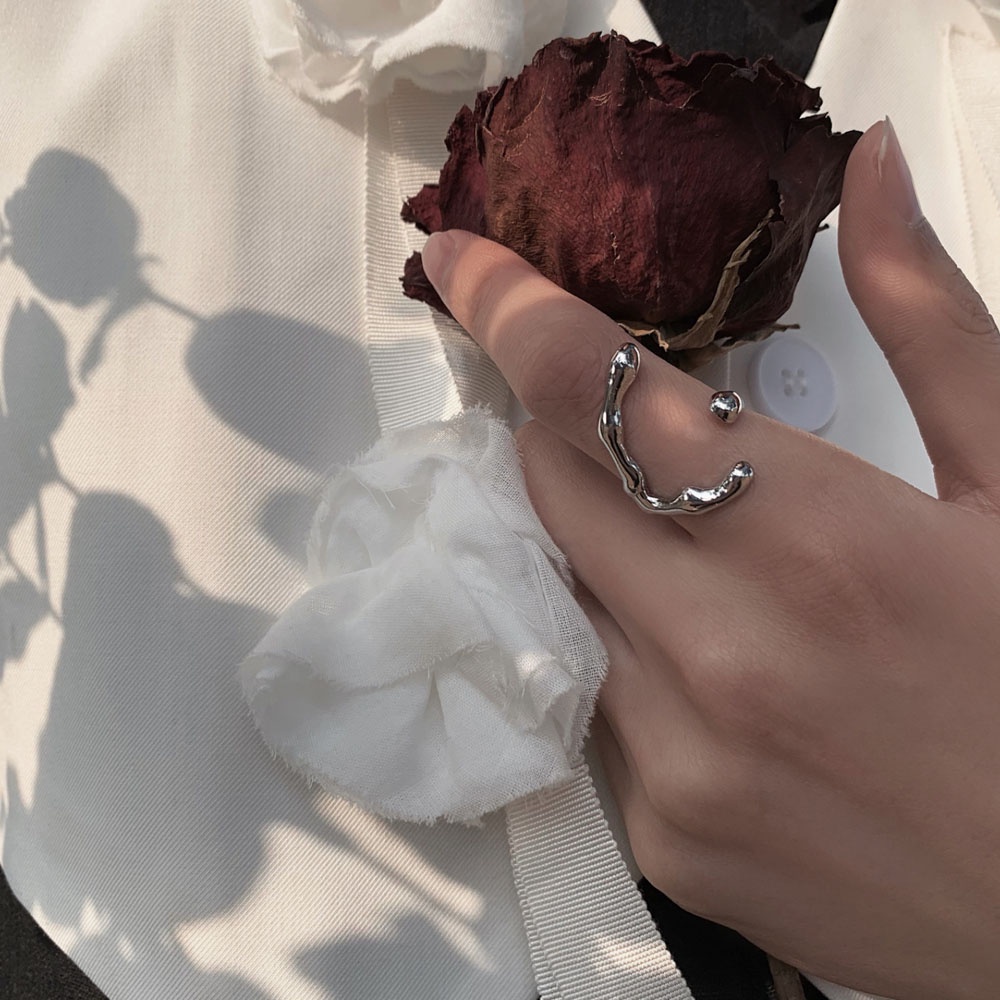 Nhẫn hở thiết kế đơn giản thời trang có thể điều chỉnh 2LIFE