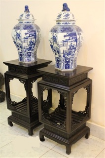 đôn đèn gỗ hương rác