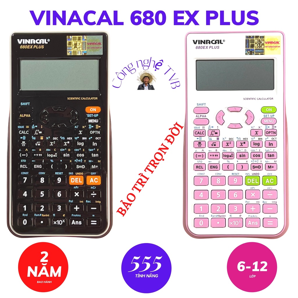 Máy tính Vinacal 680ex plus chính hãng, máy tính cầm tay || Công nghệ TVB