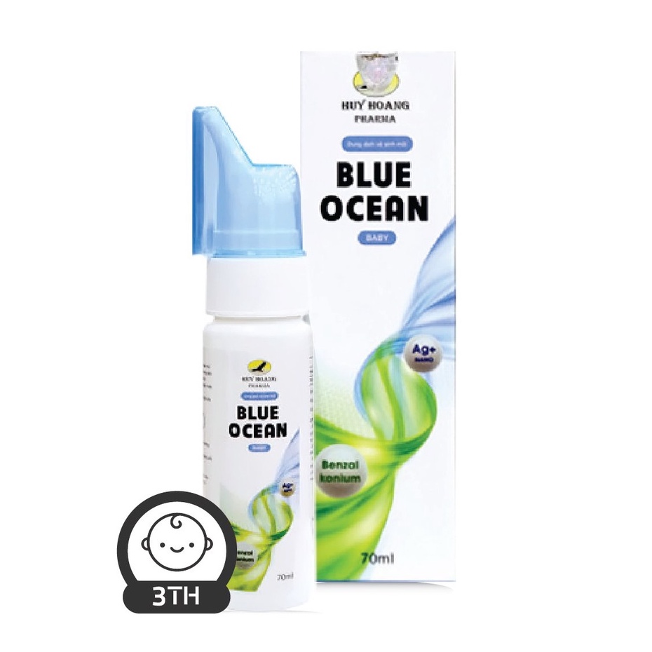Dung dịch vệ sinh mũi kháng khuẩn Blue Ocean Baby (70ml)