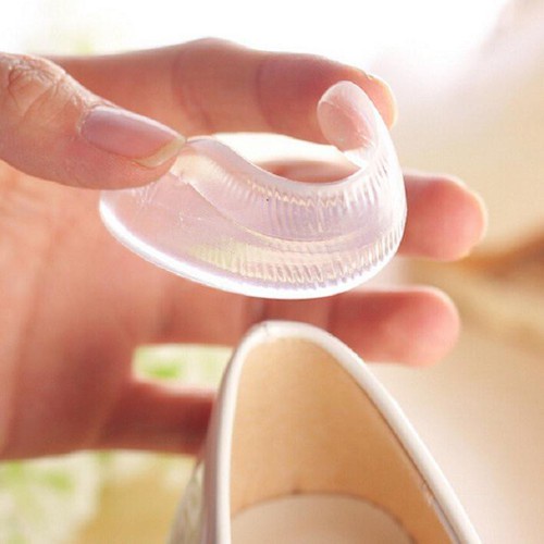 Bộ 2 miếng lót giầy silicon siêu êm - Miếng Lót Gót Giày Nữ Silicon, Giảm Đau Chân, Chống Nhấc Gót Giầy