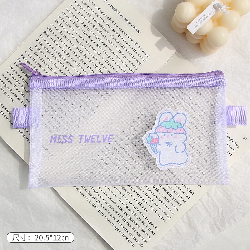 Túi lưới đựng bút 20*12 cm