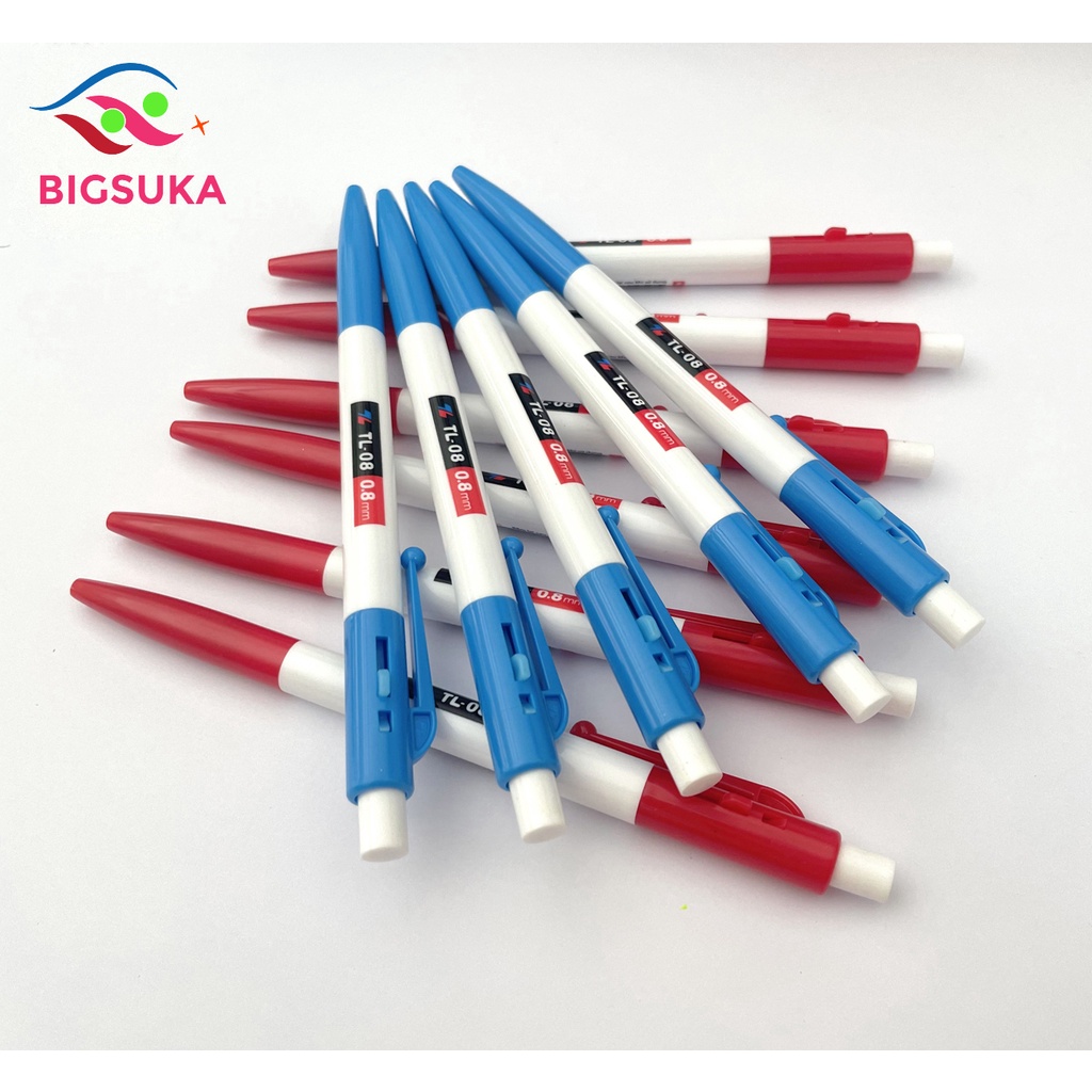 Bút bi Thiên long xanh TL08, đầu bút 0.7mm BIGSUKA