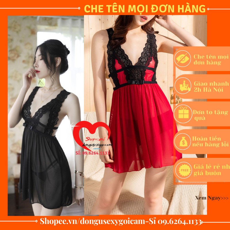 Váy Đầm Ngủ Sexy 2 Dây Bigsize Gợi Cảm Xuyên Thấu Nhiều Màu Dành Cho Người Mập, Béo Giá Rẻ - Phối Ren Voan Lụa Hoa Bện | BigBuy360 - bigbuy360.vn