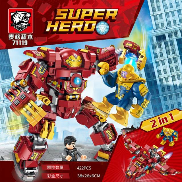 Đồ Chơi Lego Siêu Anh Hùng Marvel Avenger 2002 Endgame Civil Infinity War Ironman