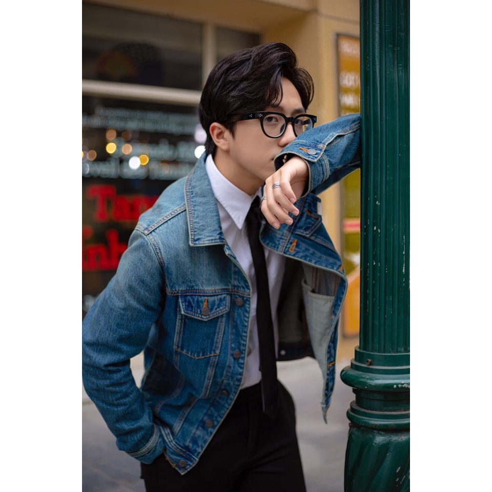 Áo Khoác Amand Wash Denim Jacket