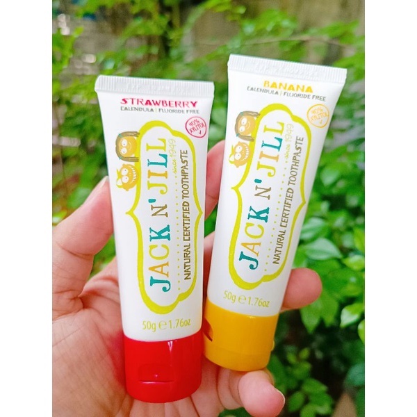 KEM ĐÁNH RĂNG ORGANIC ÚC JACK N'JILL 50GRAM  CHO BÉ TỪ 6 THÁNG