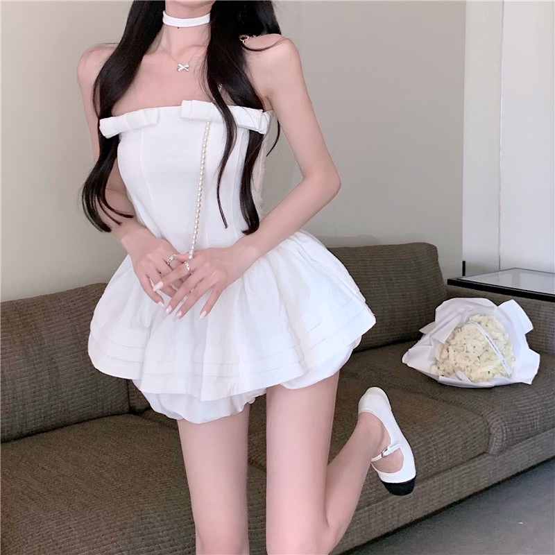 SET ÁO CÚP CÔNG CHÚA DÁNG XOÈ + QUẦN BỒNG NGẮN ULZZANG HÁCH DÁNG