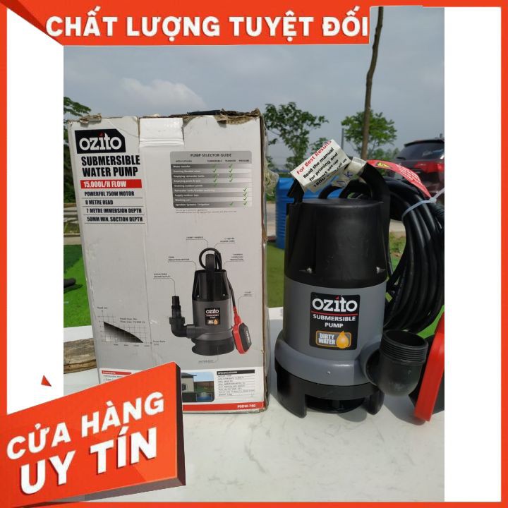 BƠM CHÌM OZITO PSDW-750 (750W-15000L/HR)( PHỤ KIỆN MÁY)