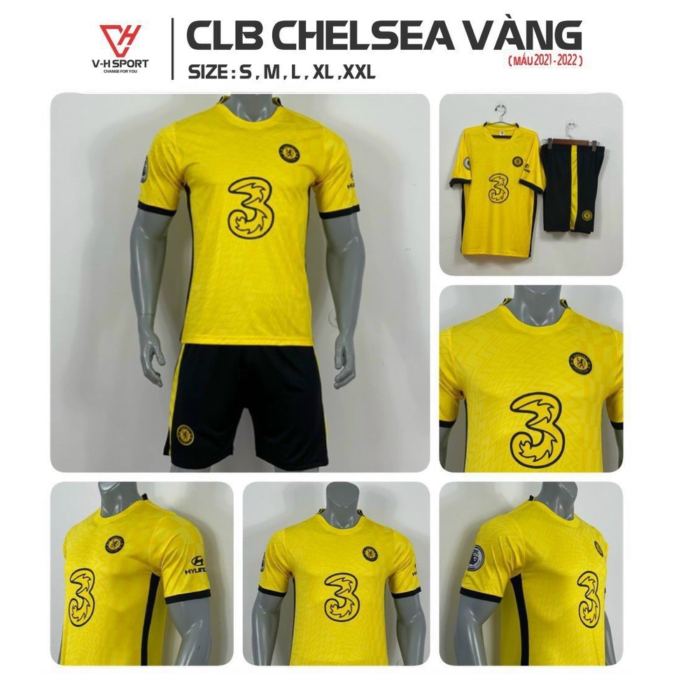 Bộ quần/áo thể thao, Áo bóng đá giá sỉ CLB Chelsea hàng Thái Lan 160K