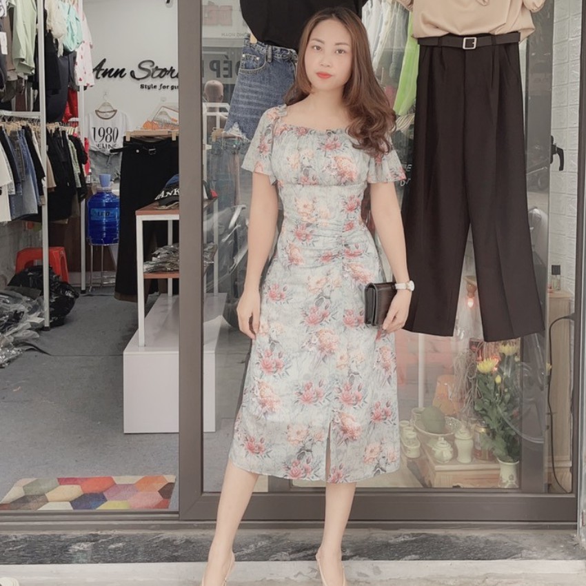 [Ảnh Thật Shop Tự chụp] Váy Hoa Dáng Dài Chất Liệu Lụa Cao Cấp Phong Cách Tiểu Thư Trang Nhã Thanh Lịch Mẫu Mới 2021