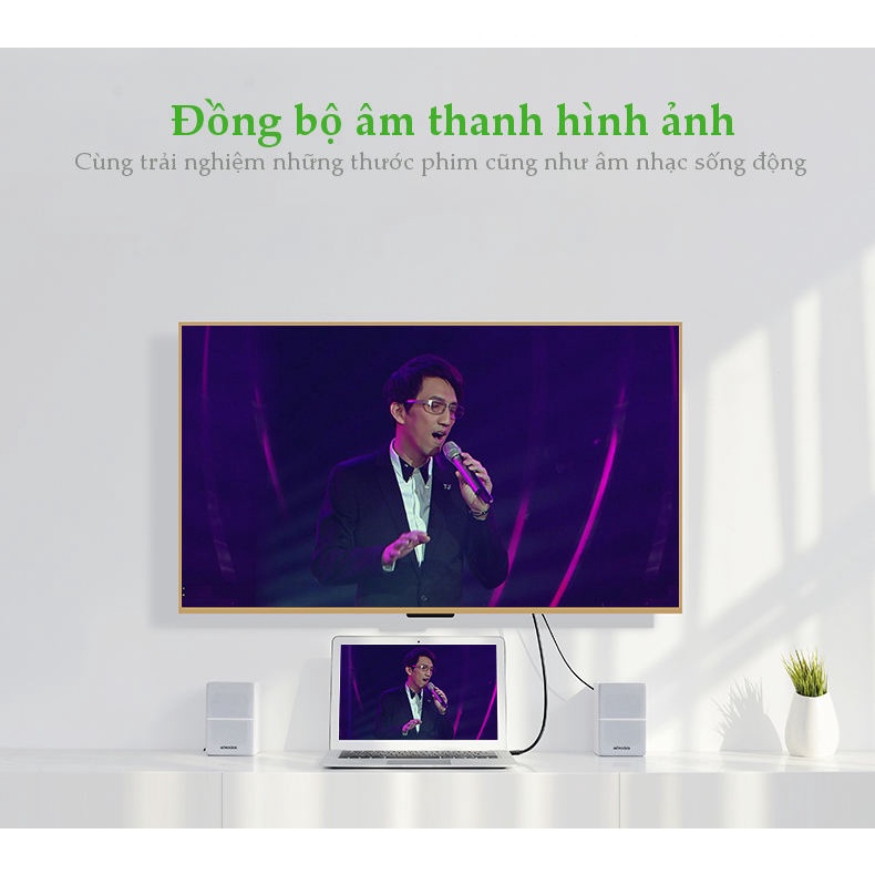 Cáp HDMI 2.0 dài 10M cao cấp hỗ trợ 3D và 4K Ugreen 40414 - Hàng chính hãng Bh 18 tháng