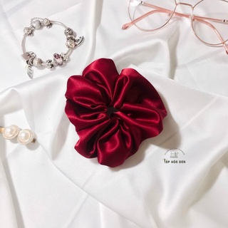 Scrunchies Lụa Satin Cao Cấp, Dây Buộc Tóc Thời Trang Hàng Thiết Kế