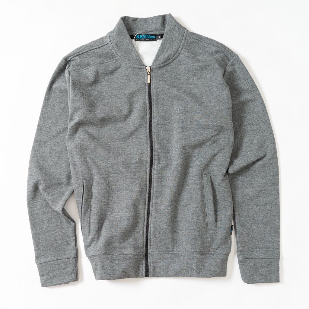 Áo Khoác Ko Nón KENTA Xám Chuột AKN0203