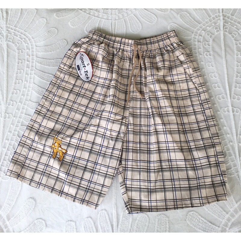 Quần Short Lửng Nam Caro Vải Kaki Cotton Lưng Thun Dây Rút Thời Trang Size Xl-3Xl (60-75kg) - Lucky Girl shop