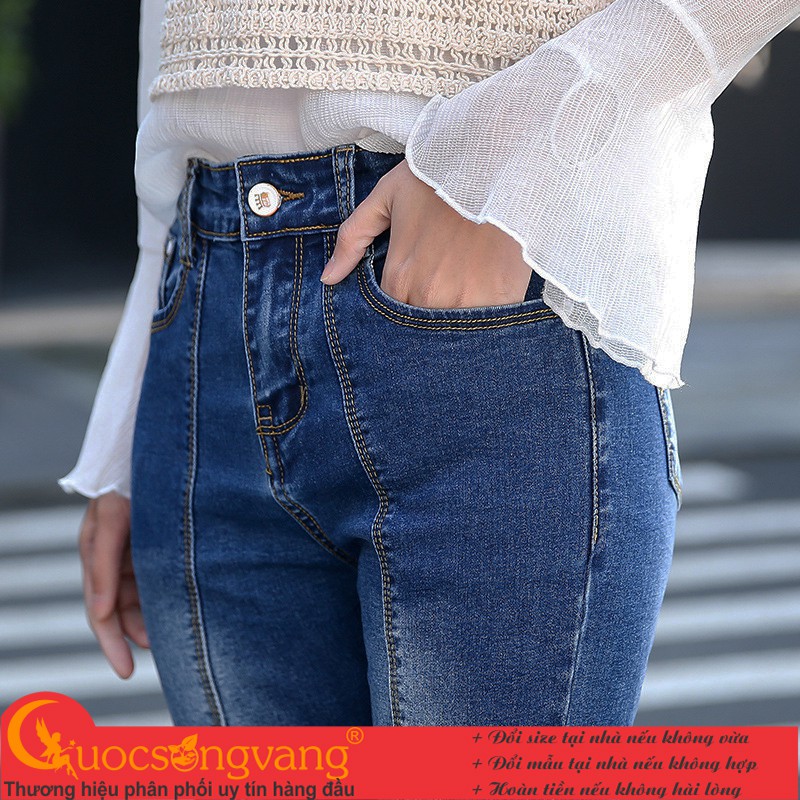 Quần jean nữ dáng ôm quần jean ống loe GLQ140 Cuocsongvang