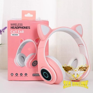 Tai nghe Bluetooth chụp tai hình mèo