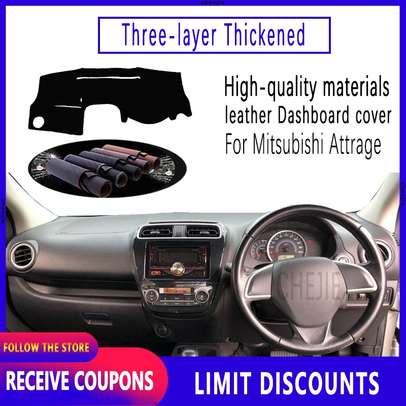 【Hàng Sẵn sàng】Tấm da chống nắng cho bảng điều khiển Mitsubishi