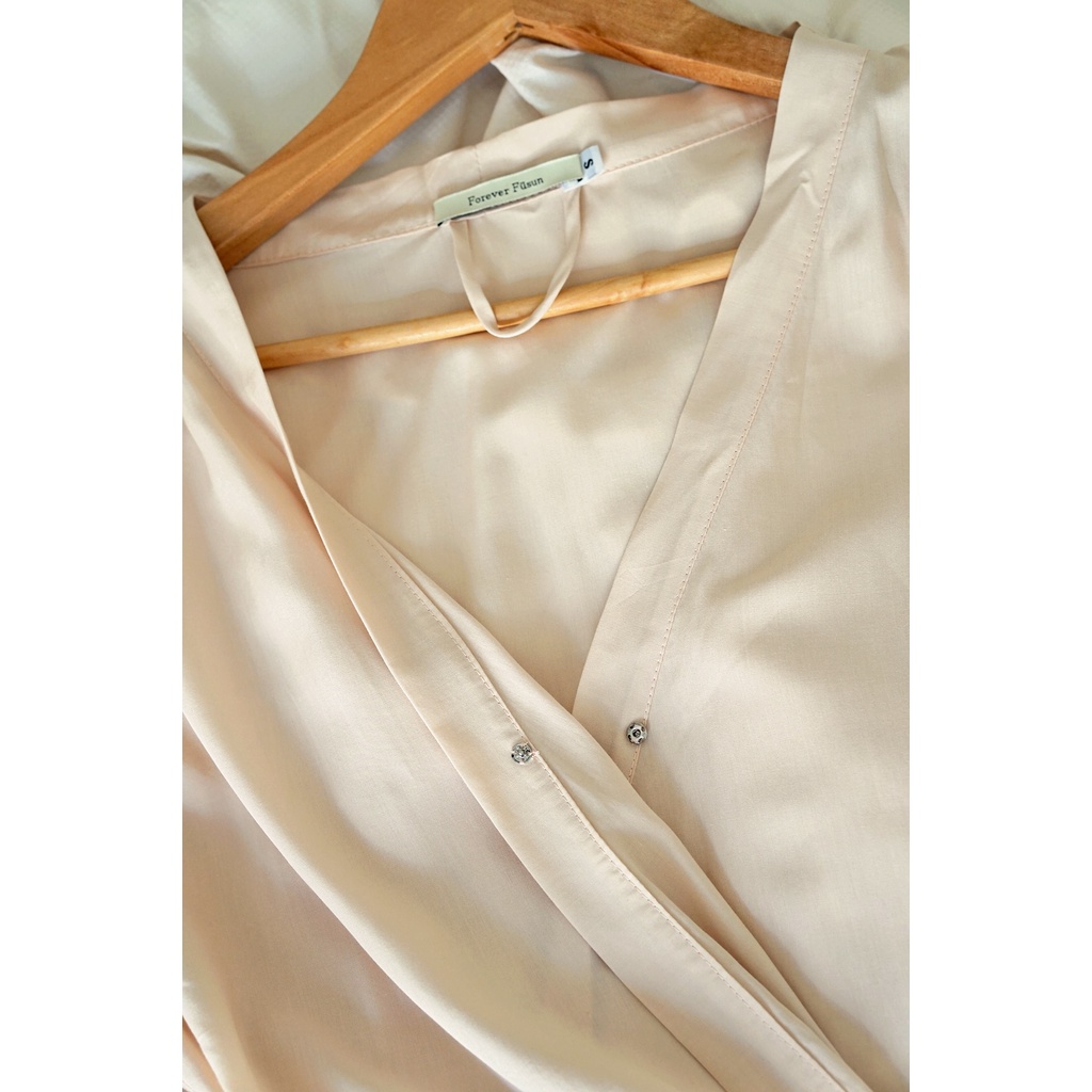 Áo choàng DIANA - Da | 100% sợi gỗ tự nhiên mặc nhà du lịch sang trọng | BigBuy360 - bigbuy360.vn