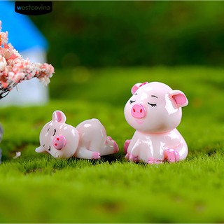 Set 4 Tượng Heo Mini Trang Trí Tiểu Cảnh