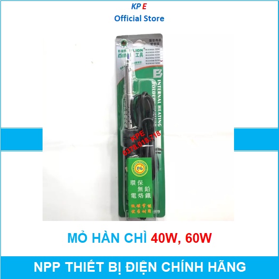 MỎ HÀN CHÌ THIẾC ĐIỆN LÀM MẠCH ĐIỆN TỬ 40W 60W CHÌ HÀN THIẾT THIẾC HÀN NHỰA THÔNG- KPE ELECTRIC