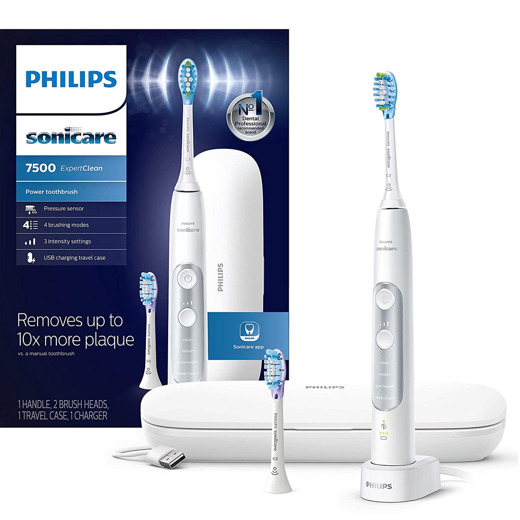 Bàn Chải Điện Philips Sonicare Làm Sạch Trắng Răng Sử Dụng Công Nghệ UV, Có Khả Năng Diệt Vi Khuẩn