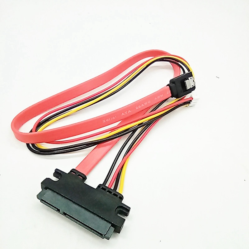 Dây Cáp Tích Hợp Nguồn Ổ Cứng 4Pin Female &amp; SATA 3.0 Male Sang SATA 22Pin (7 + 15Pin)